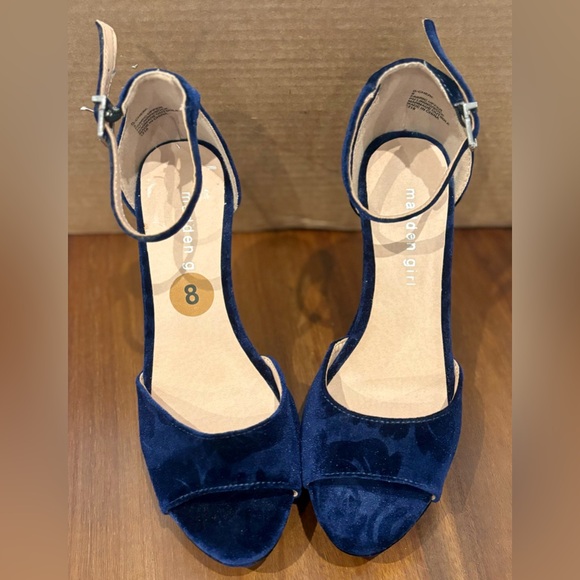 Madden Girl navy blue platform dress sandals women’s 8 - Picture 2 of 7